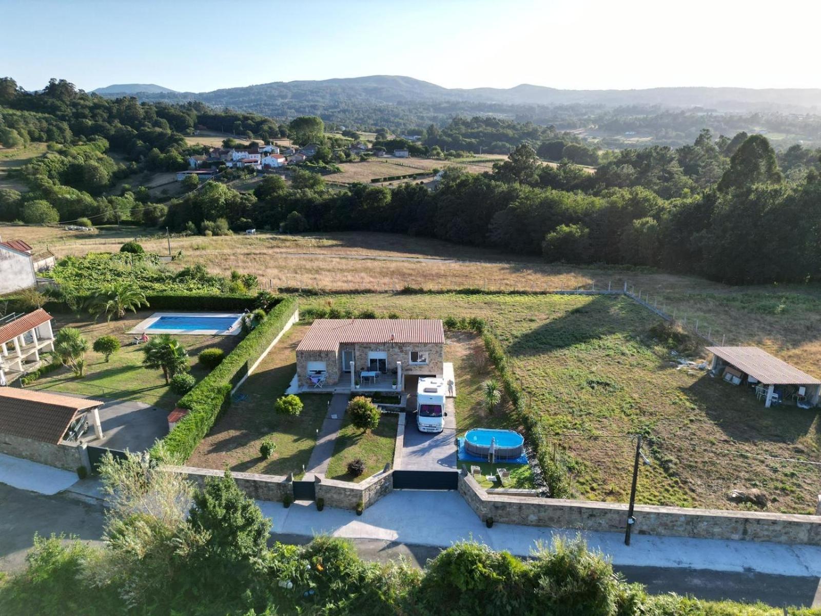 Casa Vanguardista En El Campo Cerca De Santiago Comarca de Comarca de Pontevedra Buitenkant foto